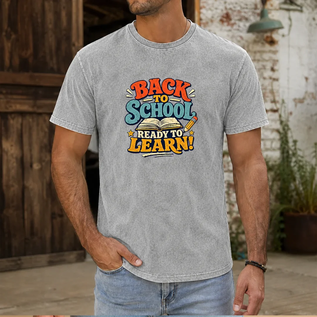 pretty-back-to-school-ready-to-learn-vintage-washed-t-shirt Pretty Back To School Ready To Learn Vintage Washed T-Shirt