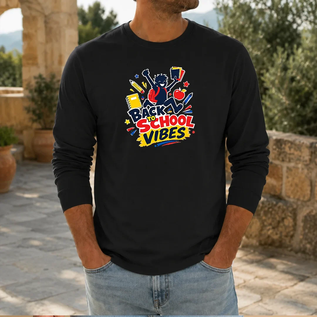 pretty-back-to-school-vibes-excited-student-silhouette-long-sleeve-shirt Pretty Back To School Vibes Excited Student Silhouette Long Sleeve Shirt
