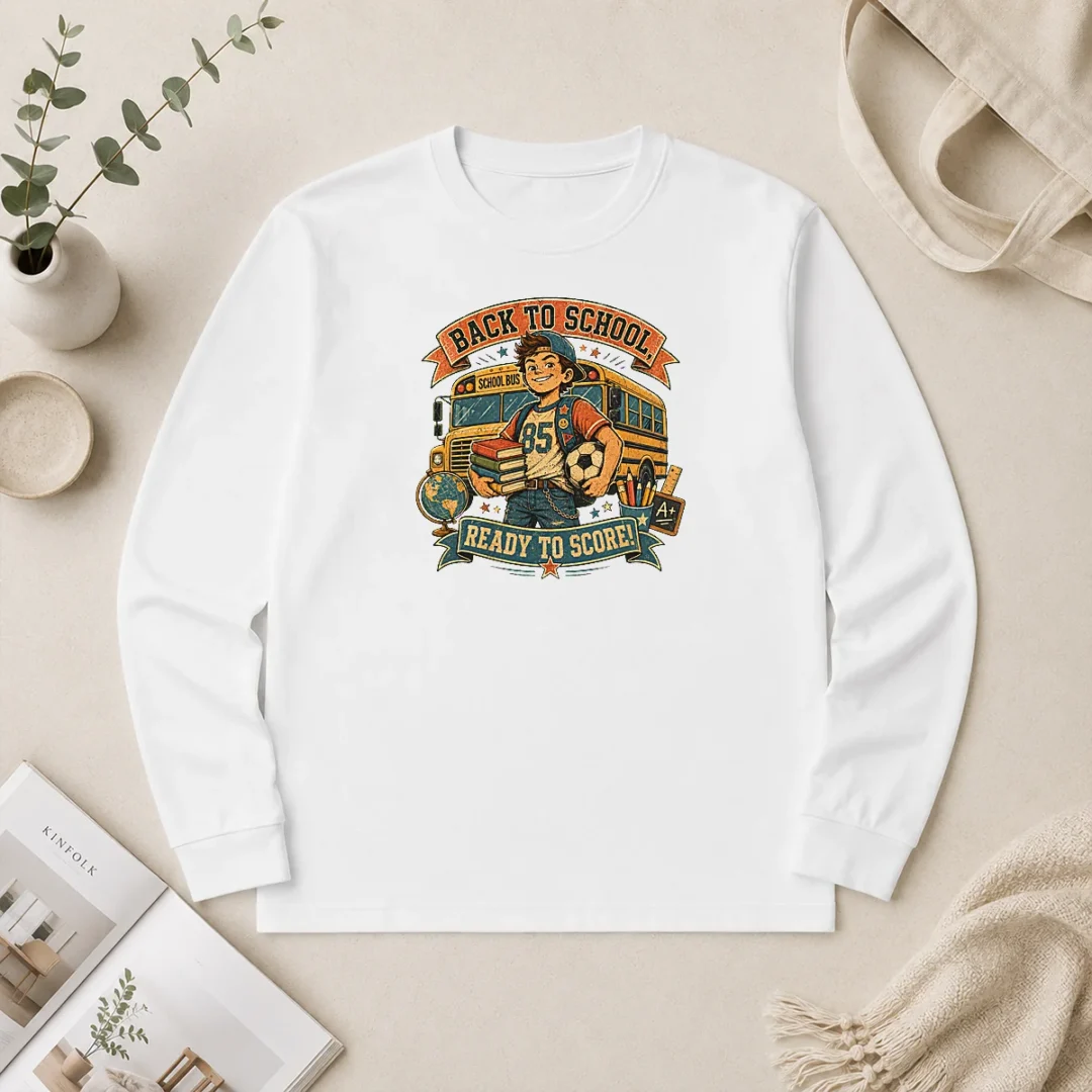 Pretty Back To School Vintage Soccer Spirit Long Sleeve Shirt Pretty Back To School Vintage Soccer Spirit Long Sleeve Shirt