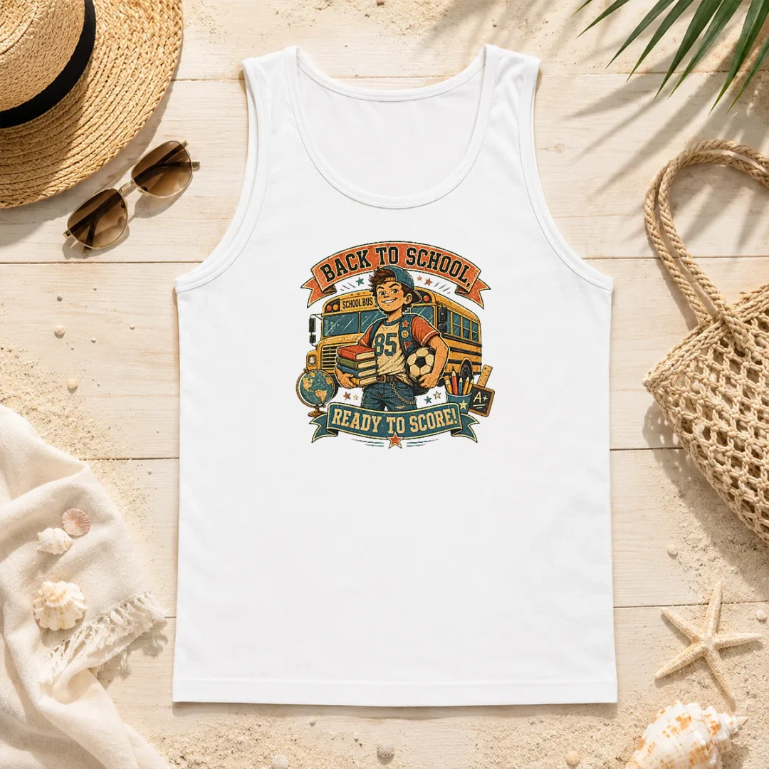 Pretty Back To School Vintage Soccer Spirit Tank Top Pretty Back To School Vintage Soccer Spirit Tank Top