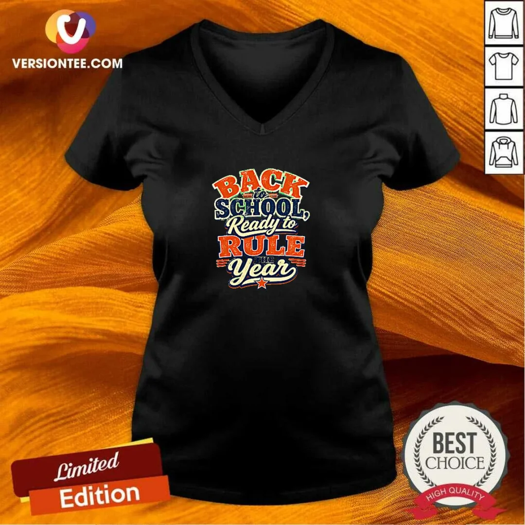 pretty-back-to-school-vintage-spirit-motivational-v-neck-shirt Pretty Back To School Vintage Spirit Motivational V Neck Shirt in soft fabric with vintage typography design