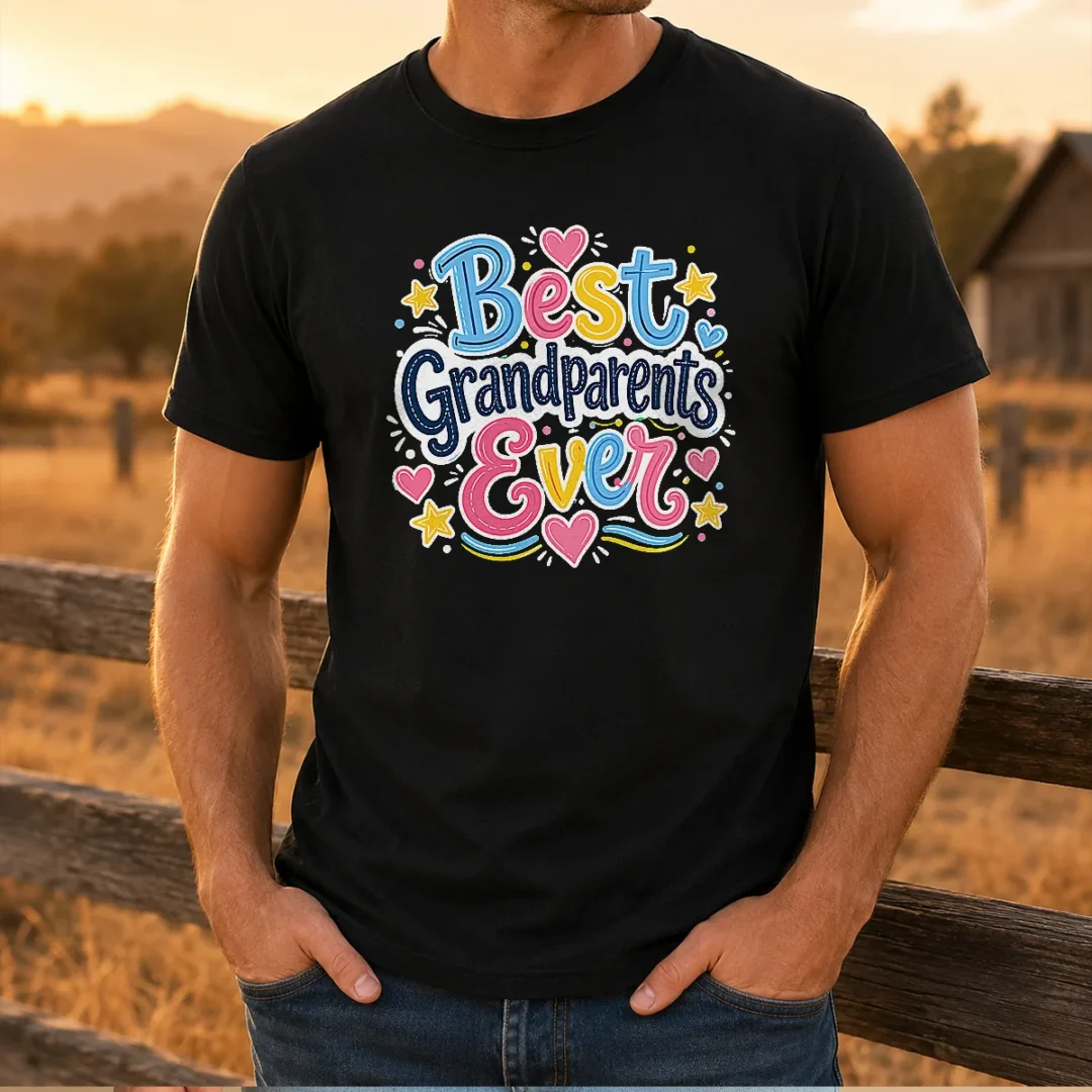 pretty-best-grandparents-ever-doodle-t-shirt Pretty Best Grandparents Ever Doodle