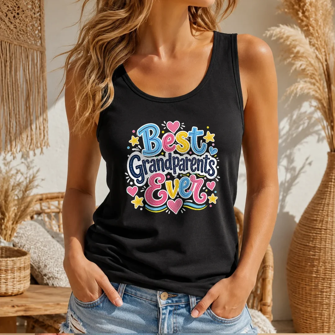 pretty-best-grandparents-ever-doodle-tank-top Pretty Best Grandparents Ever Doodle Tank Top
