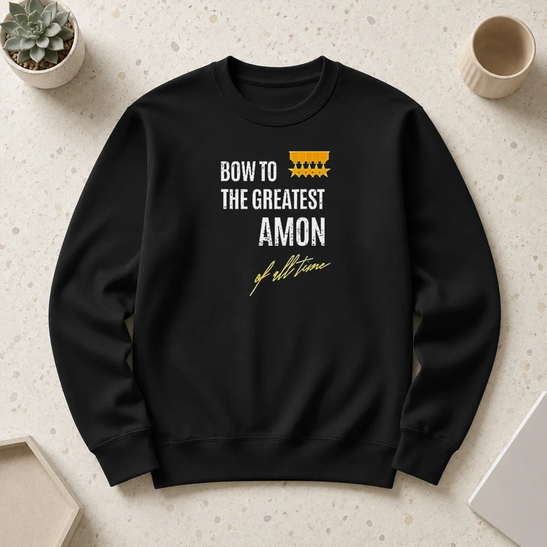 pretty-bow-to-the-greatest-amon-of-all-time-sweater Pretty Bow To The Greatest Amon Of All Time Sweater in cozy fabric with bold graphic on front