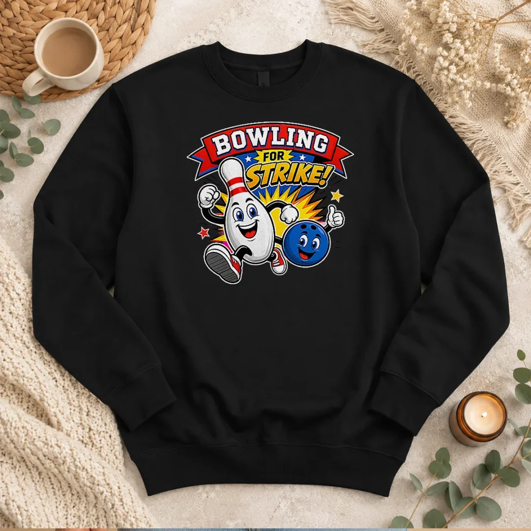 pretty-bowling-for-strike-cheerful-mascot-sweater Pretty Bowling For Strike Cheerful Mascot Sweater