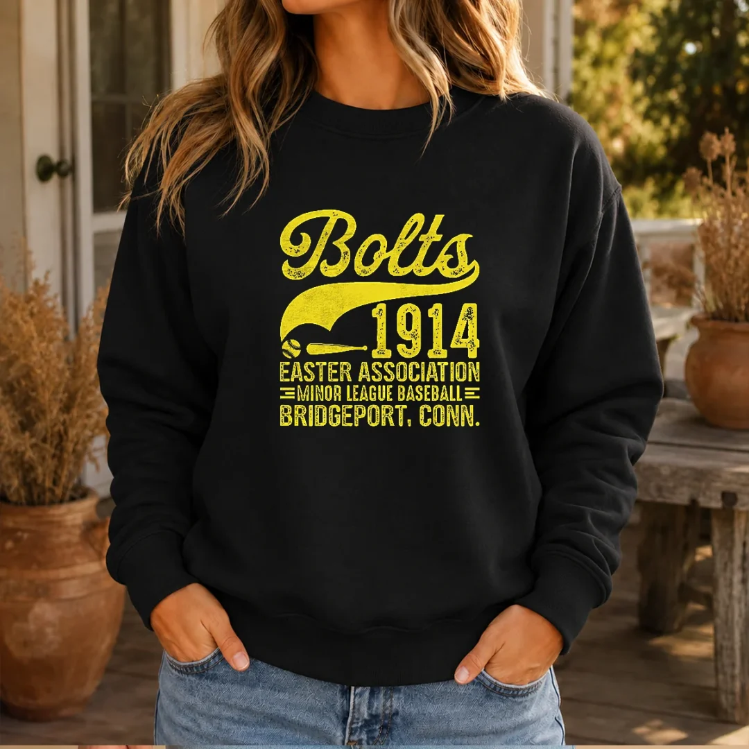 pretty-bridgeport-bolts-connecticut-vintage-baseball-team-sweater Pretty Bridgeport Bolts Connecticut Vintage Baseball Team Sweater