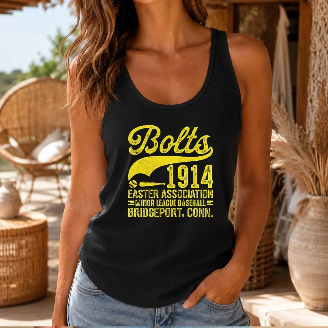 pretty-bridgeport-bolts-connecticut-vintage-baseball-team-tank-top Pretty Bridgeport Bolts Connecticut Vintage Baseball Team Tank Top