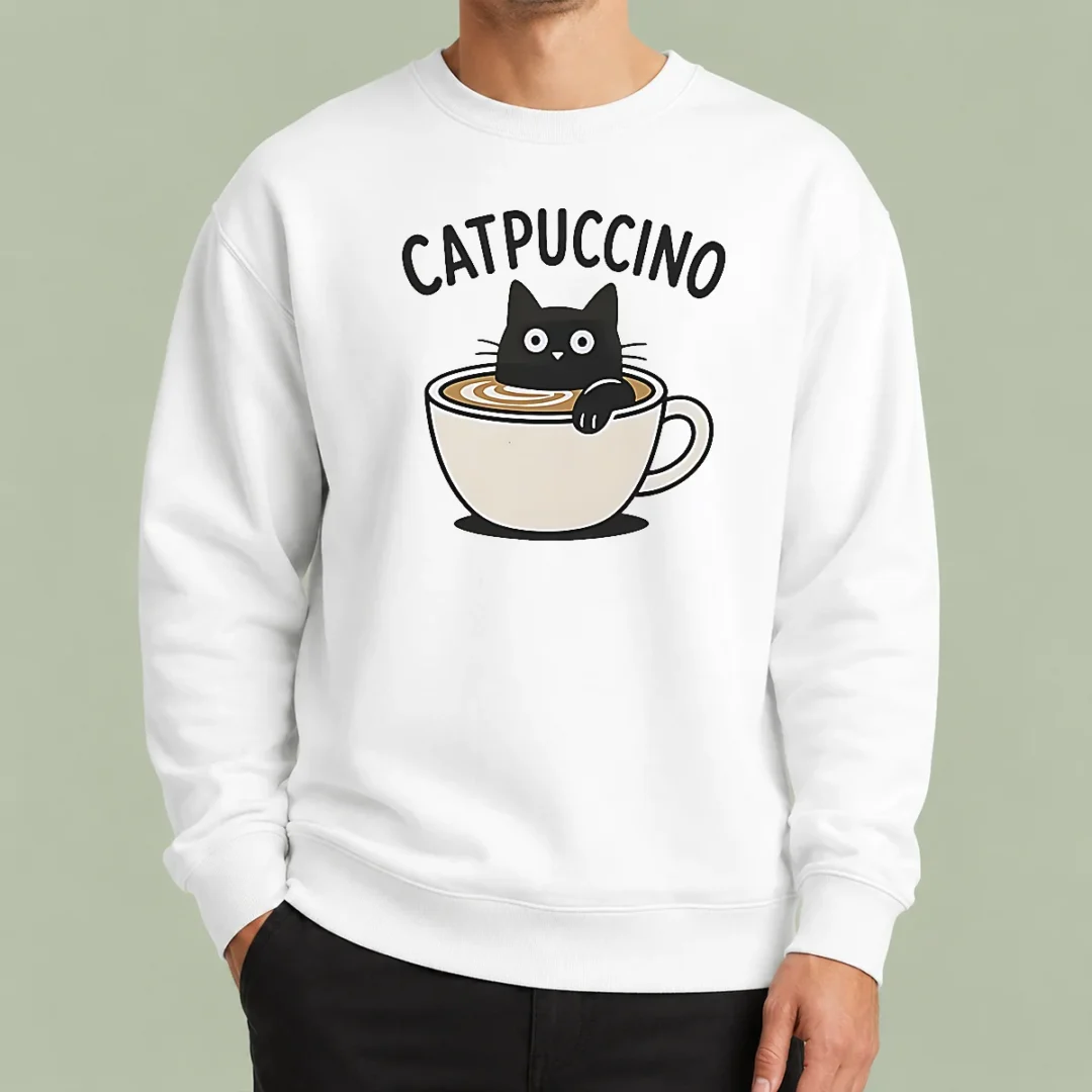 pretty-catpuccino-black-cat-in-a-coffee-cup-cappuccino-sweater Pretty Catpuccino Black Cat In A Coffee Cup Cappuccino Sweater