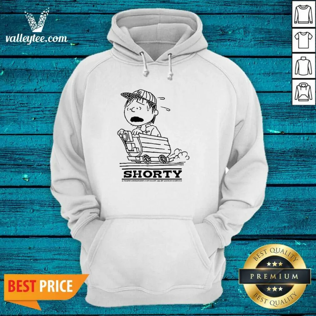 pretty-charlie-brown-peanuts-shorty-a-pirate-s-sweatshirt-copy-right-1995-by-goon-hoodie Pretty Charlie Brown Peanuts Shorty A Pirate'S Sweatshirt Copy Right 1995 By Goon Hoodie front view on white background