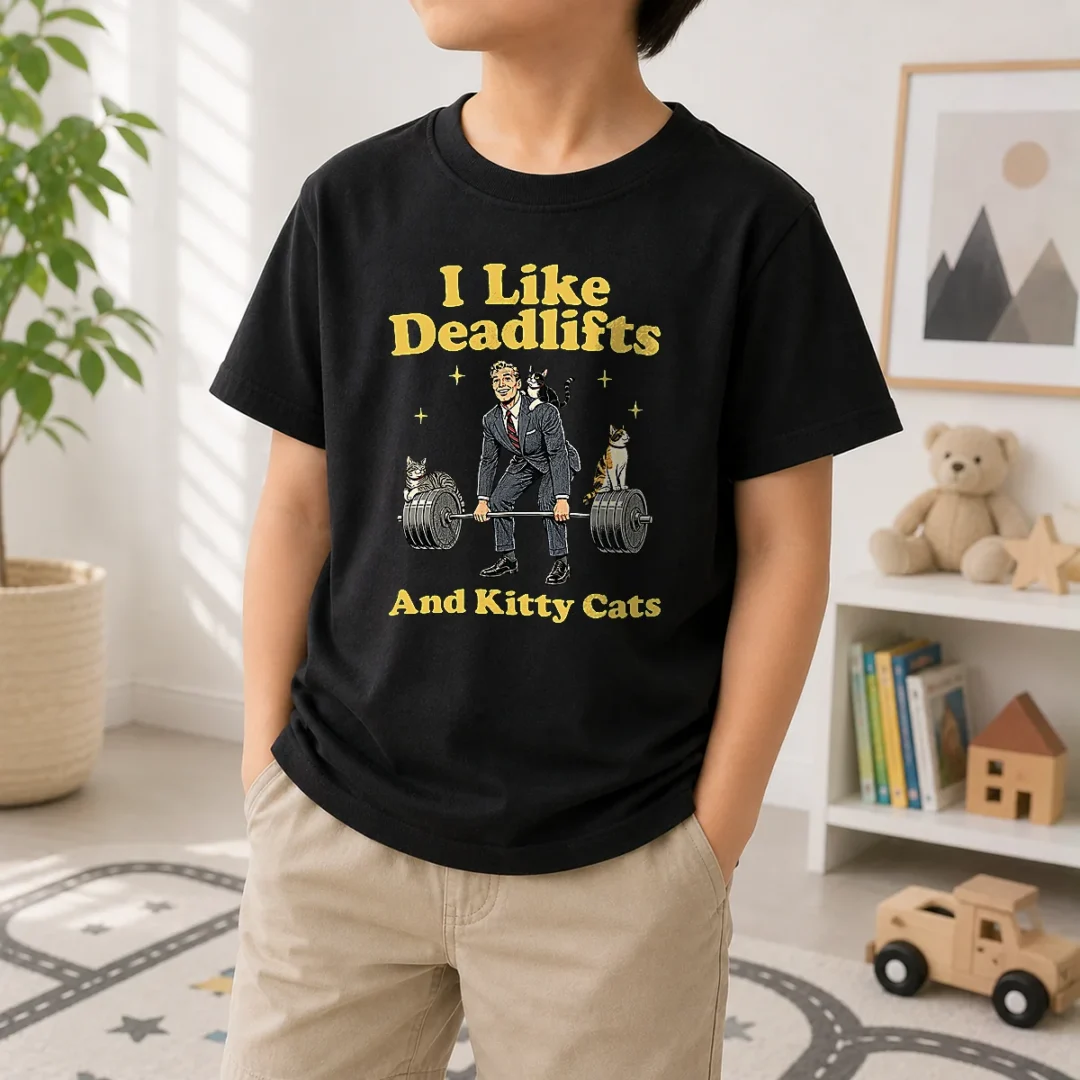 pretty-deadlifts-and-kitties-businessman-kids-t-shirt-kid-t-shirt Pretty Deadlifts And Kitties Businessman Kids T-Shirt