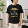 Pretty Deadlifts And Kitties Businessman t shirt in black with bold graphic print featuring deadlifts and cats