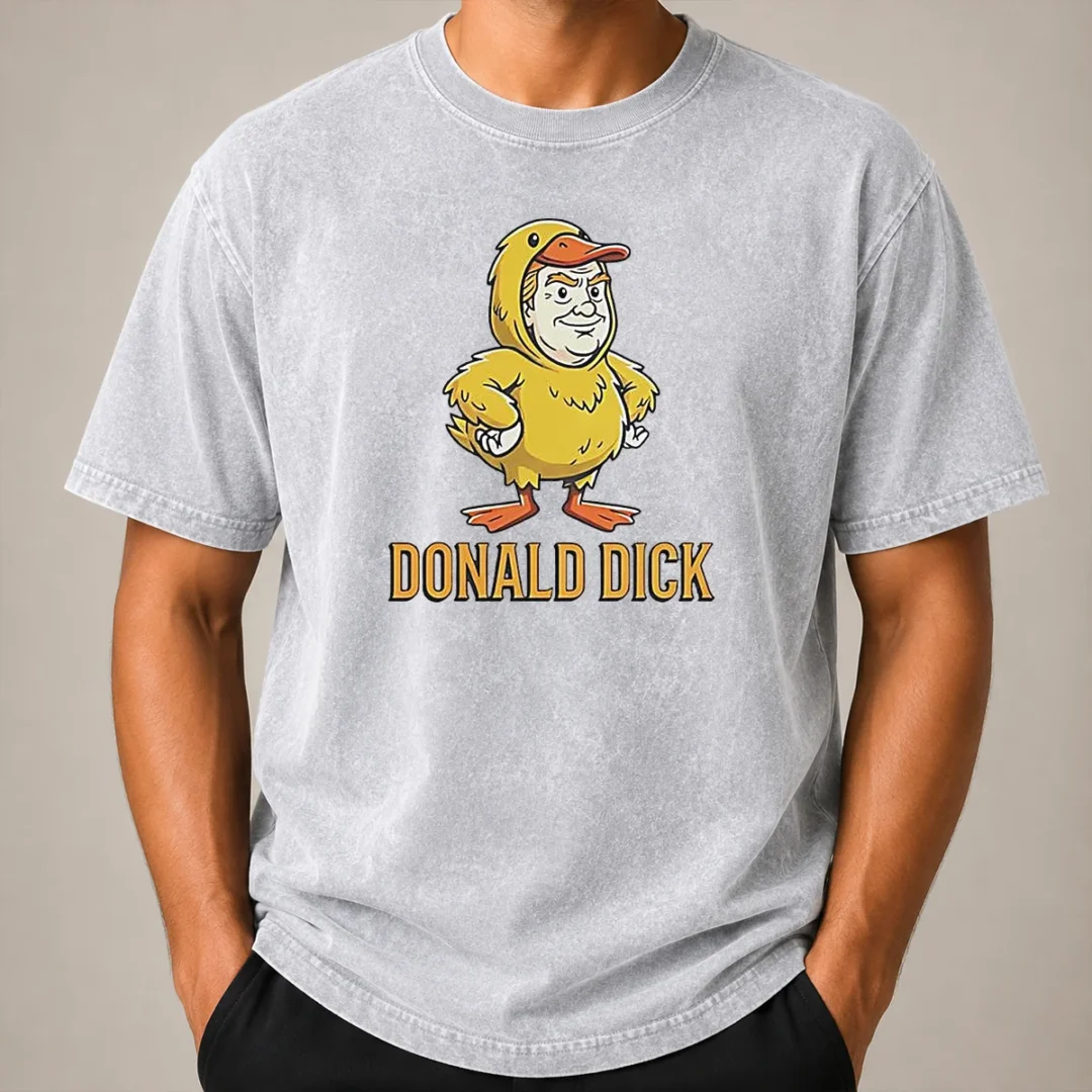 Pretty Donald Dick Parody Washed T Shirt Pretty Donald Dick Parody Washed T-Shirt