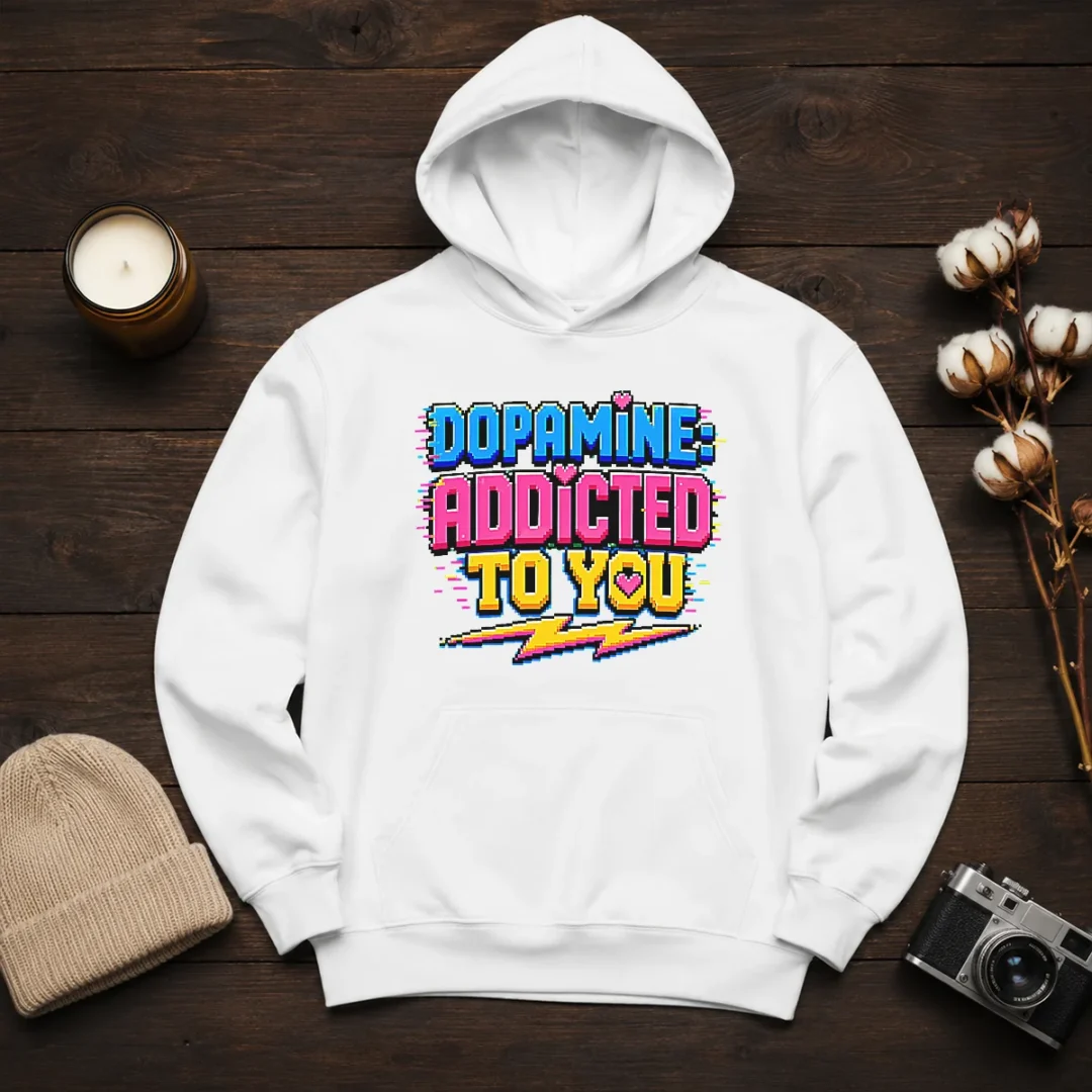pretty-dopamine-addicted-to-you-pixel-love-hoodie Pretty Dopamine Addicted To You Pixel Love Hoodie