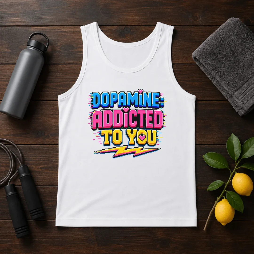 pretty-dopamine-addicted-to-you-pixel-love-tank-top Pretty Dopamine Addicted To You Pixel Love Tank Top