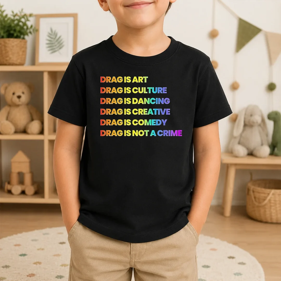 Pretty Drag Is Art Drag Is Culture Drag Is Dancing Drag Is Creative Drag Is Comedy Drag Is Not A Crime Kids T Shirt Pretty Drag Is Art Drag Is Culture Drag Is Dancing Drag Is Creative Drag Is Comedy Drag Is Not A Crime Kids T-Shirt