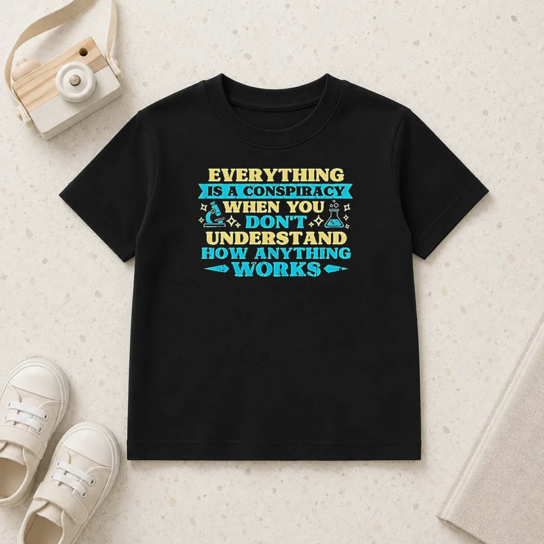pretty-everything-is-a-conspiracy-when-you-don-t-understand-how-anything-works-kids-t-shirt Pretty Everything Is A Conspiracy When You Don'T Understand How Anything Works Kids T-Shirt