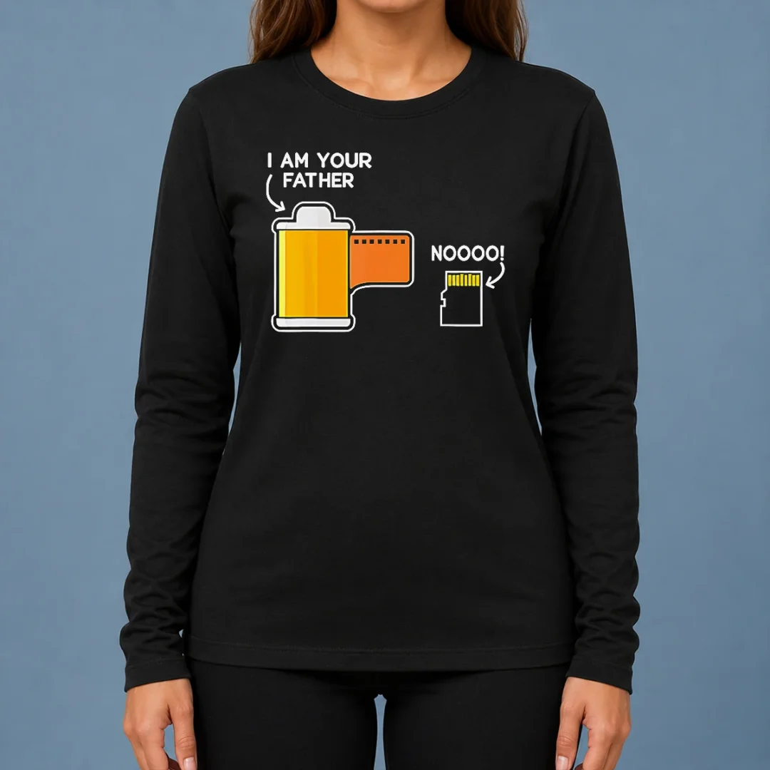 pretty-film-canister-telling-the-scared-sd-memory-card-i-am-your-father-meme-long-sleeve-shirt Pretty Film Canister Telling The Scared SD Memory Card I Am Your Father Meme Shirt - Image 6