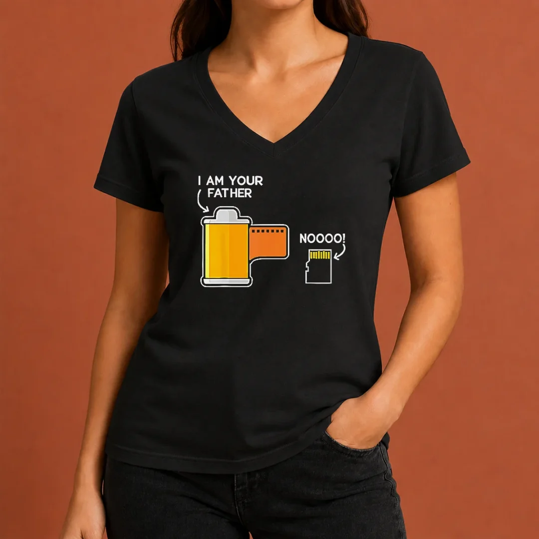 pretty-film-canister-telling-the-scared-sd-memory-card-i-am-your-father-meme-v-neck-shirt Pretty Film Canister Telling The Scared SD Memory Card I Am Your Father Meme V-Neck Shirt