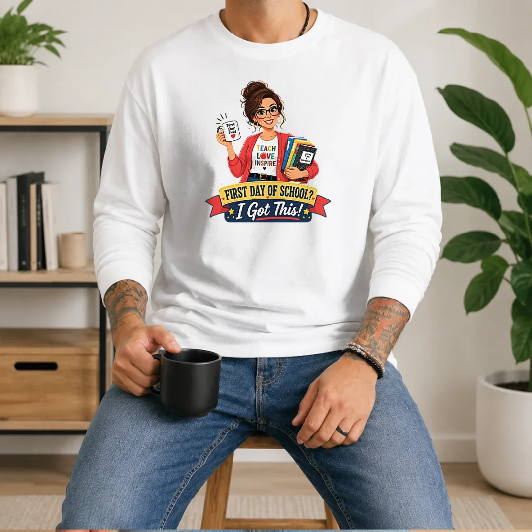pretty-first-day-of-school-teacher-vector-long-sleeve-shirt Pretty First Day Of School Teacher Vector Long Sleeve Shirt