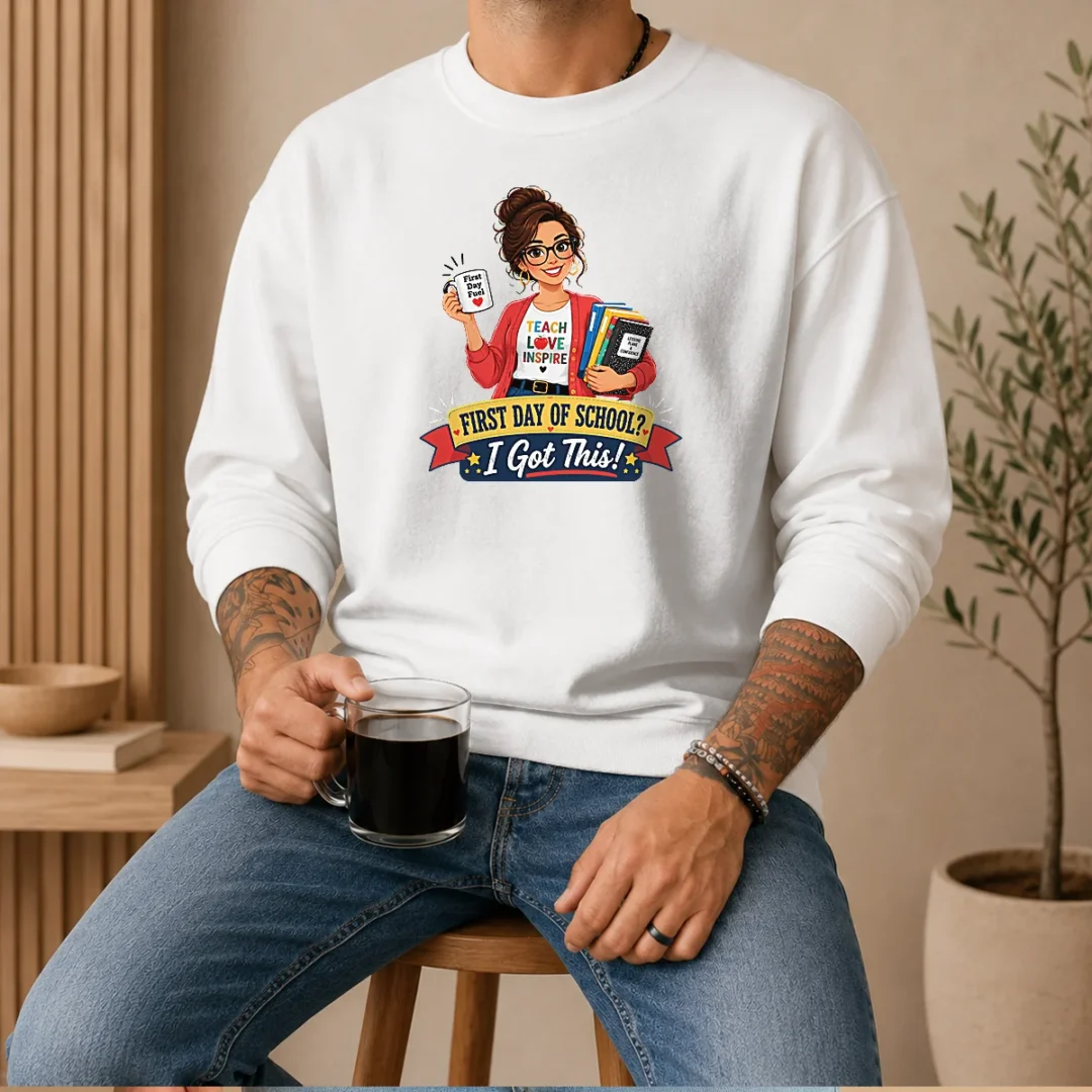 pretty-first-day-of-school-teacher-vector-sweater Pretty First Day Of School Teacher Vector Sweater