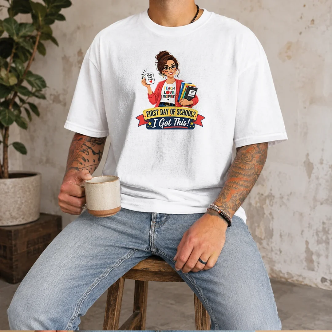 pretty-first-day-of-school-teacher-vector-t-shirt Pretty First Day Of School Teacher Vector