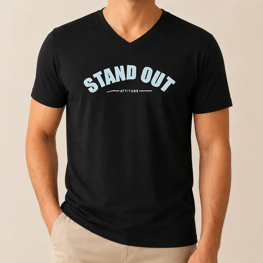 Pretty Funny Stand Out Attitude V Neck Shirt Pretty Funny Stand Out Attitude V-Neck Shirt