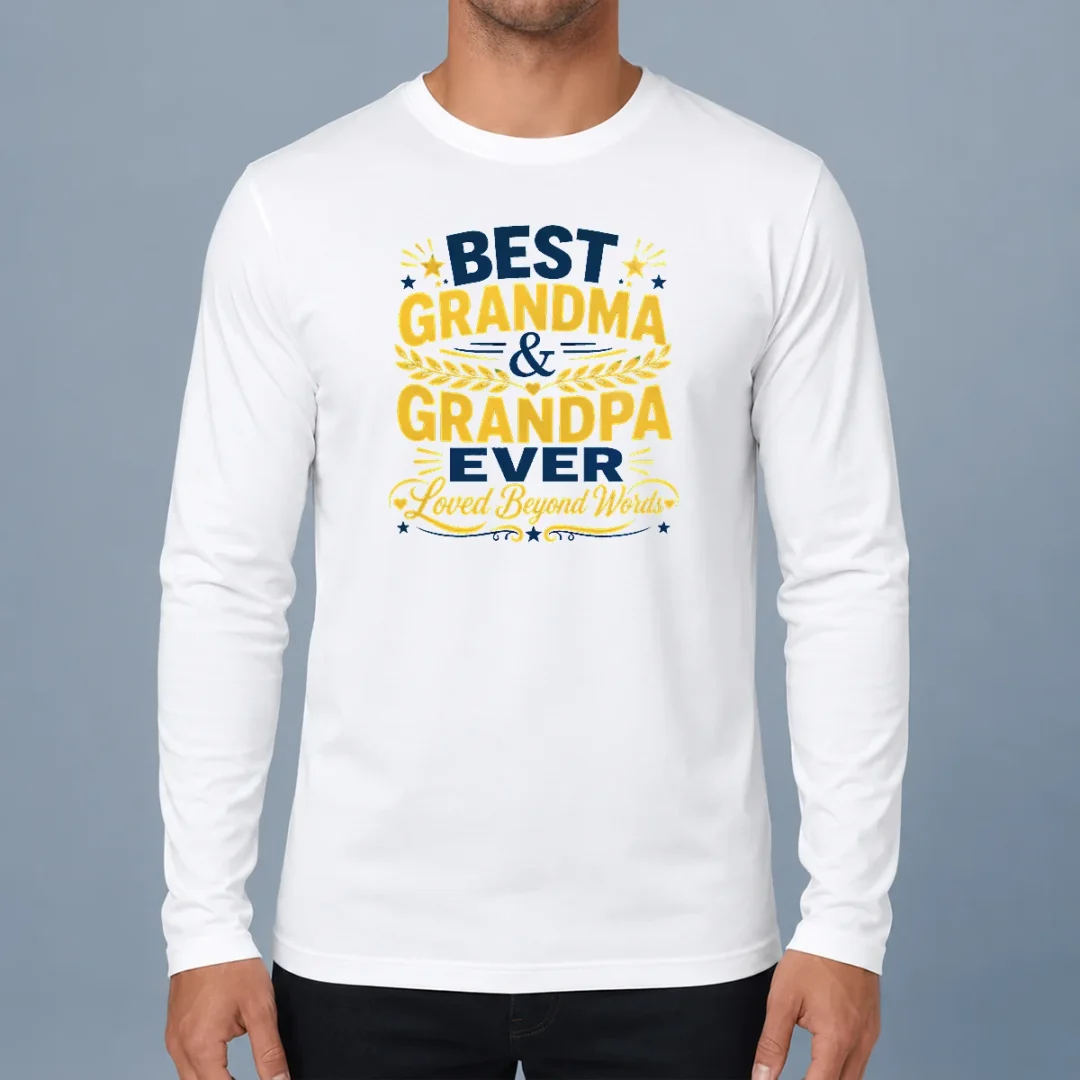pretty-good-grandparents-day-typography-family-love-long-sleeve-shirt Pretty Good Grandparents Day Typography Family Love long sleeve shirt in white with black text design