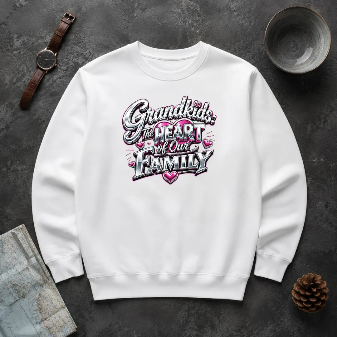 Pretty Grandkids The Heart Of Our Family Y2K Sweater Pretty Grandkids The Heart Of Our Family Y2K Sweater