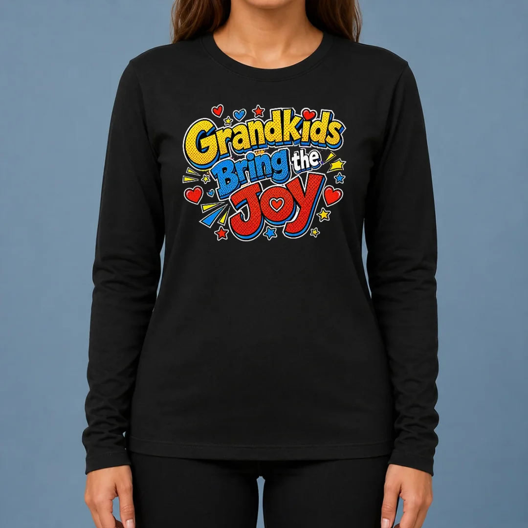 pretty-grandparents-day-grandkids-bring-the-joy-pop-art-long-sleeve-shirt Pretty Grandparents Day Grandkids Bring The Joy Pop Art Long Sleeve Shirt