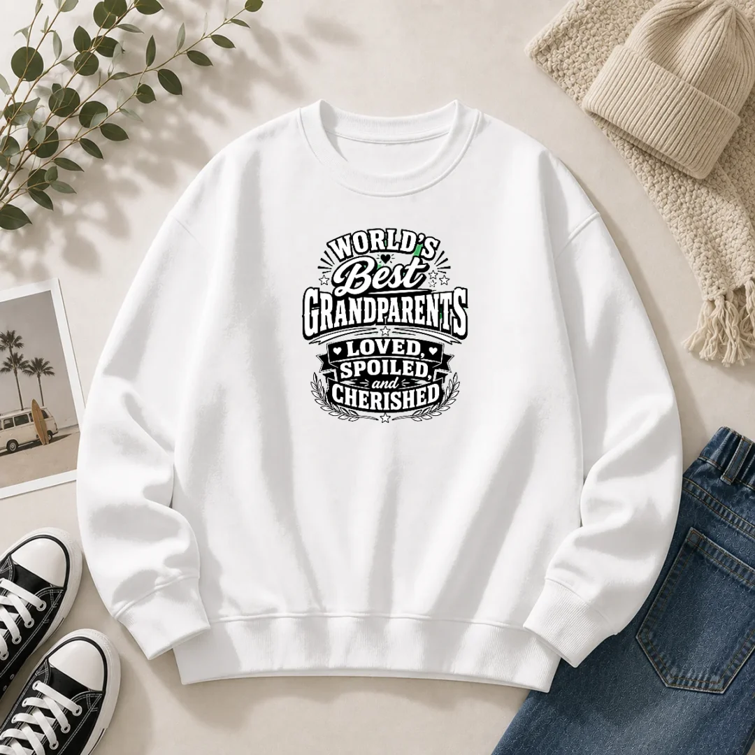 pretty-grandparents-day-proud-silhouette-tee-for-loved-grandparents-sweater Pretty Grandparents Day Proud Silhouette Tee For Loved Grandparents Sweater