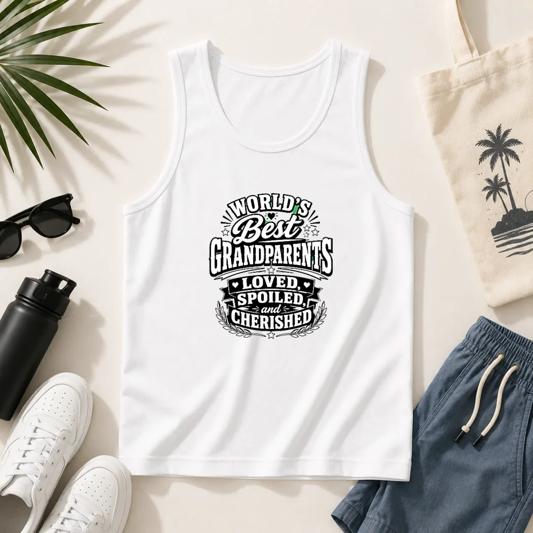 pretty-grandparents-day-proud-silhouette-tee-for-loved-grandparents-tank-top Pretty Grandparents Day Proud Silhouette Tee For Loved Grandparents Tank Top
