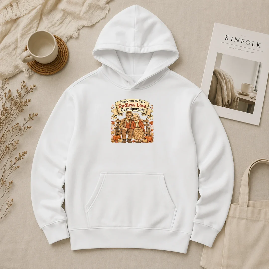 Pretty Grandparents Day Vintage Gratitude Family Hoodie Pretty Grandparents Day Vintage Gratitude Family Hoodie