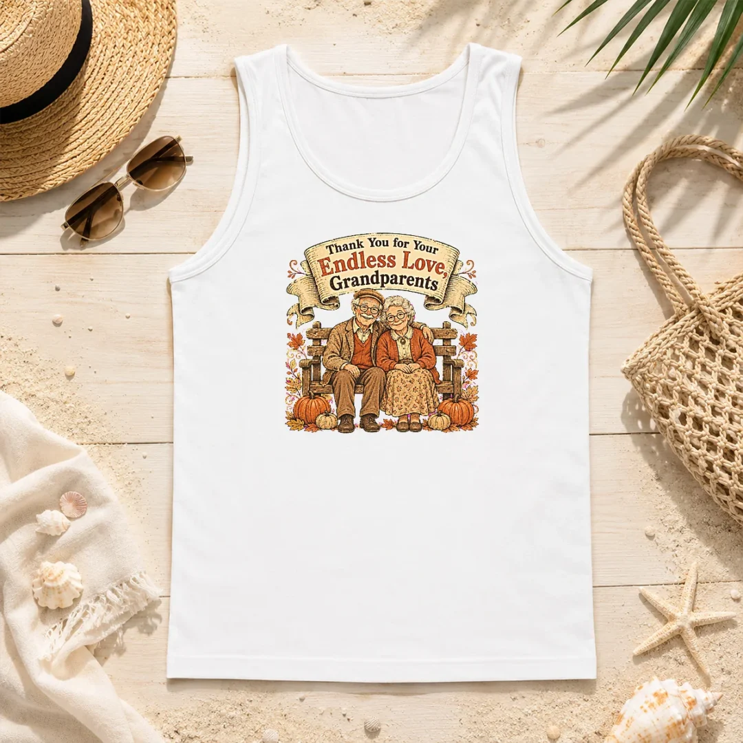 Pretty Grandparents Day Vintage Gratitude Family Tank Top Pretty Grandparents Day Vintage Gratitude Family Tank Top
