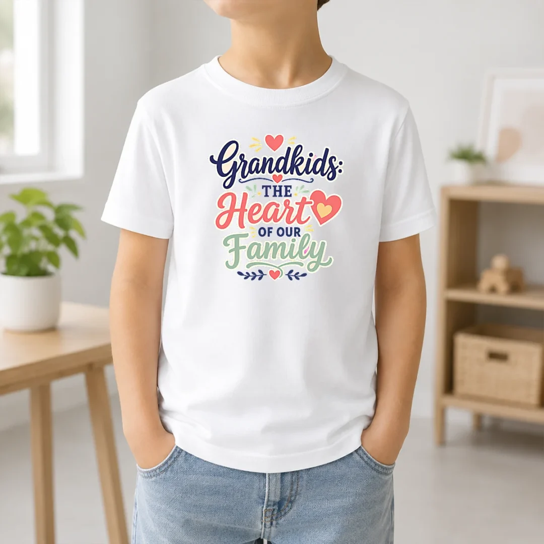 Pretty Heartwarming Grandparents Day Vector Kids T Shirt Pretty Heartwarming Grandparents Day Vector Kids T-Shirt