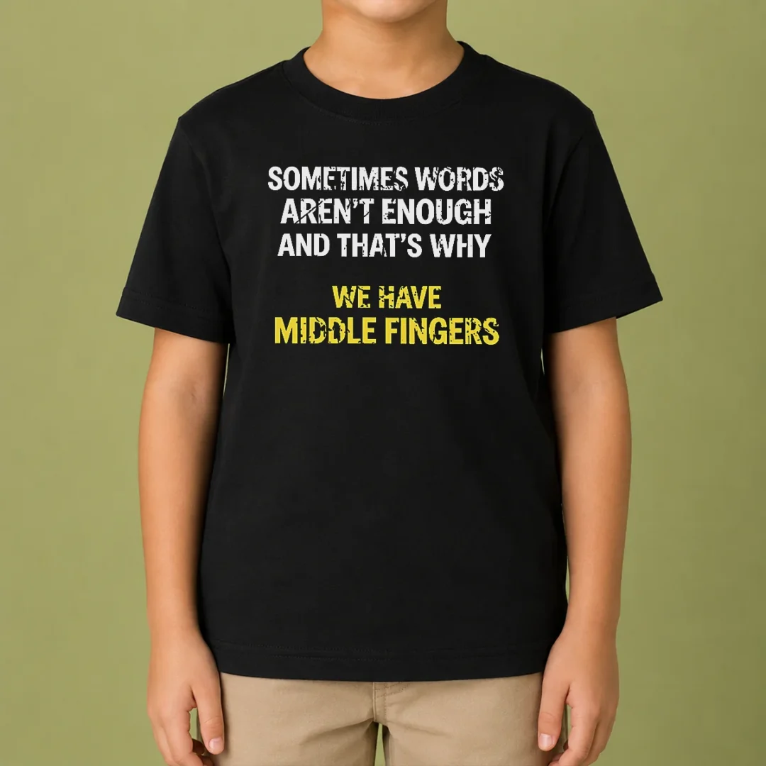 pretty-hot-that-s-why-we-have-middle-finger-kids-t-shirt Pretty Hot That'S Why We Have Middle Finger Kids T-Shirt
