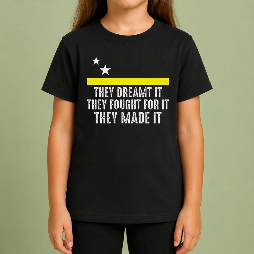 Pretty Hot Uracao Flag They Dreamed It Fought For It Kids T Shirt Pretty Hot Uracao Flag They Dreamed It Fought For It Kids T-Shirt