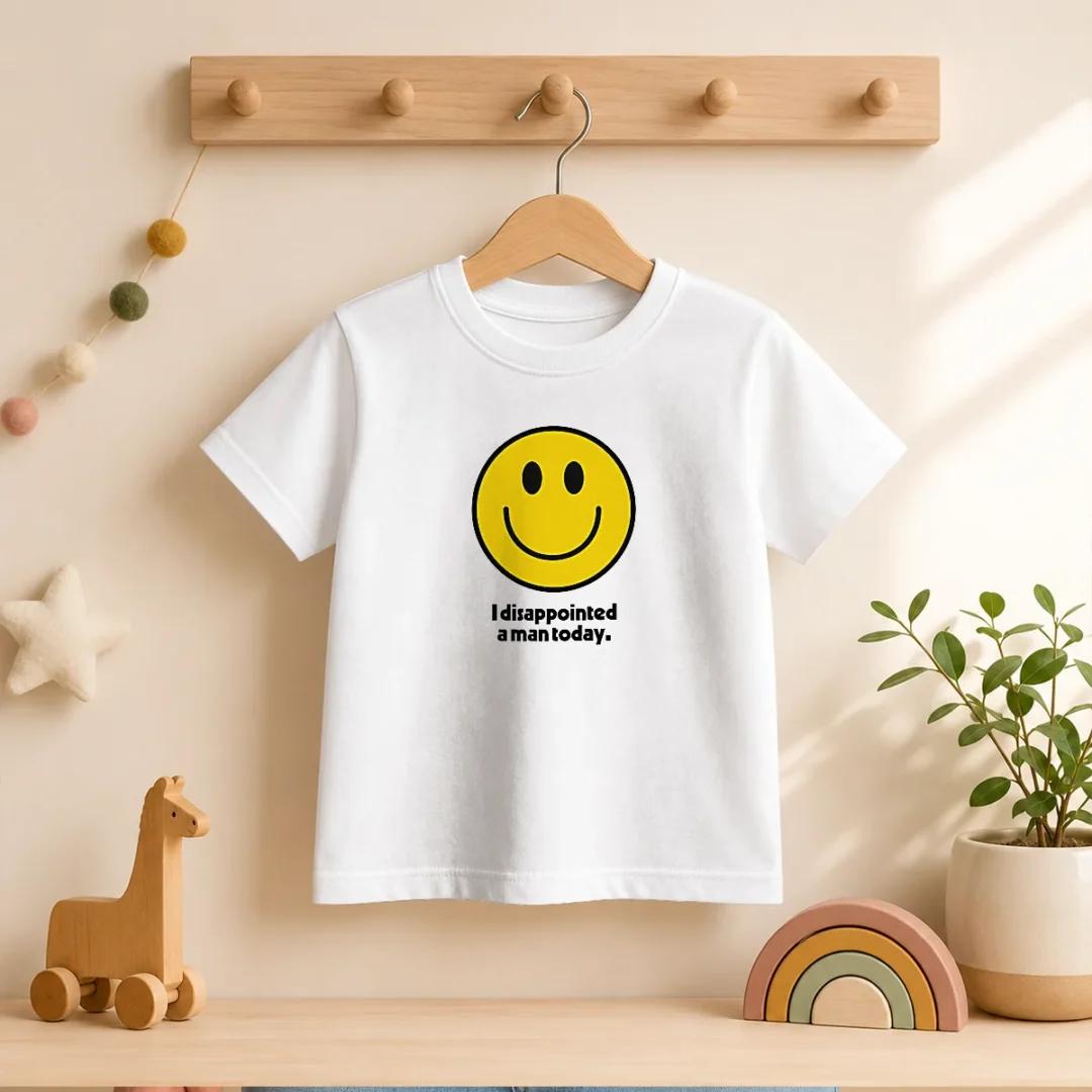 pretty-i-disappointed-a-man-today-smiley-face-sarcastic-kids-t-shirt-1 Pretty I Disappointed A Man Today Smiley Face Sarcastic Kids T-Shirt