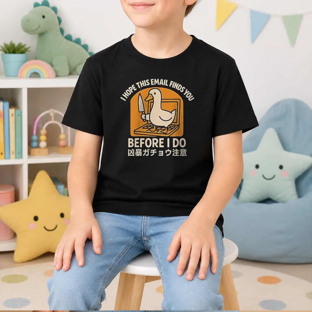 pretty-i-hope-this-email-finds-you-before-i-do-duck-kids-t-shirt Pretty I Hope This Email Finds You Before I Do Duck Kids T-Shirt