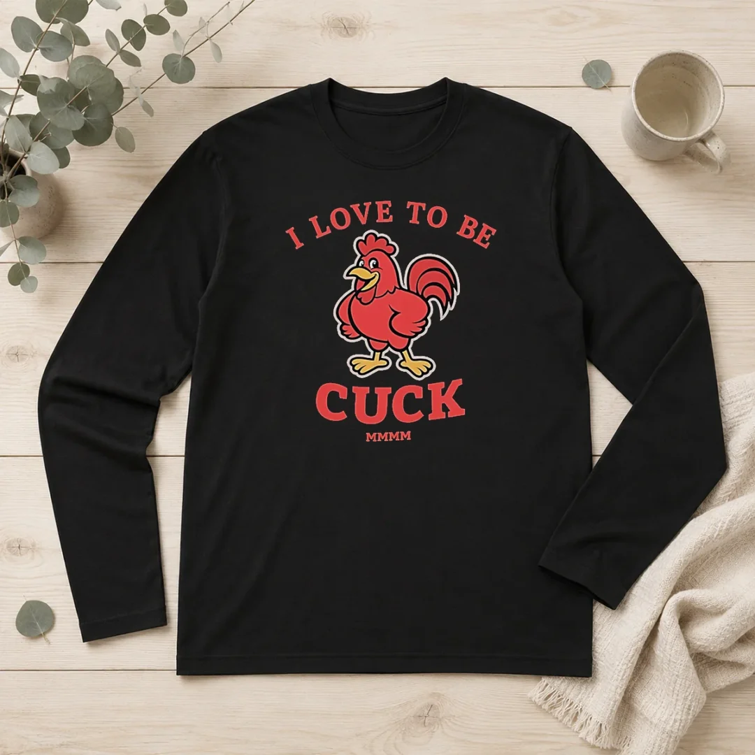 pretty-i-love-to-be-a-cuck-rooster-meme-chicken-long-sleeve-shirt Pretty I Love To Be A Cuck Rooster Meme Chicken Long Sleeve Shirt