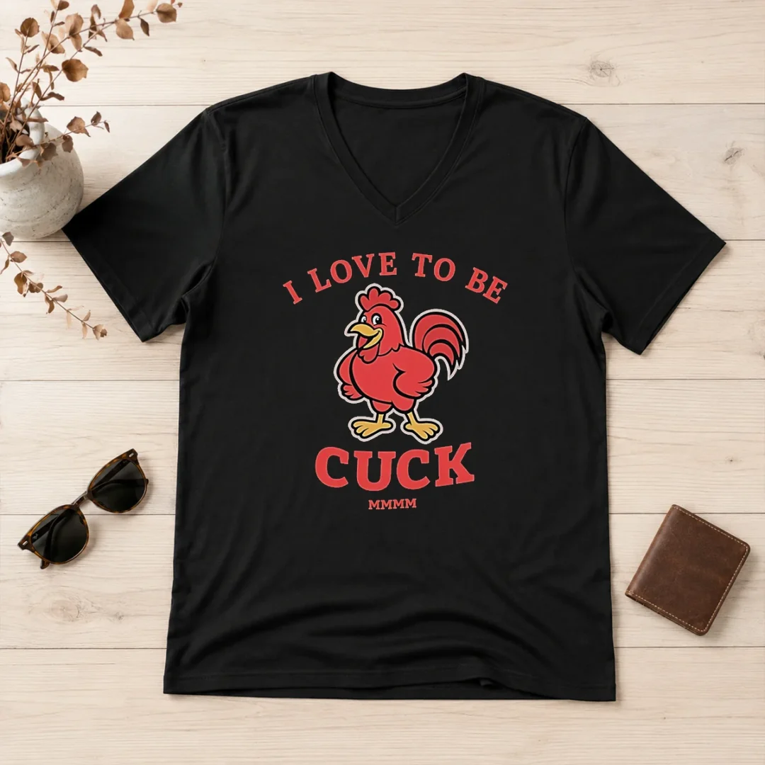 pretty-i-love-to-be-a-cuck-rooster-meme-chicken-v-neck-shirt Pretty I Love To Be A Cuck Rooster Meme Chicken V-Neck Shirt