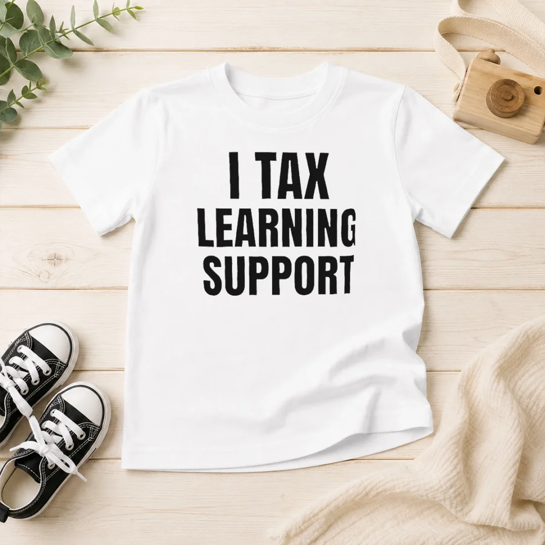 pretty-i-tax-learning-support-kids-t-shirt Pretty I Tax Learning Support Kids T-Shirt