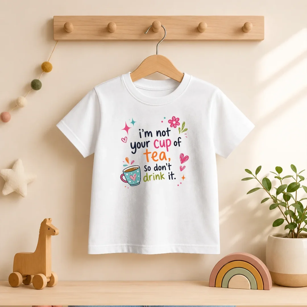 pretty-im-not-your-cup-of-tea-so-dont-drink-it-kids-t-shirt Pretty Im Not Your Cup Of Tea So Dont Drink It Kids T-Shirt