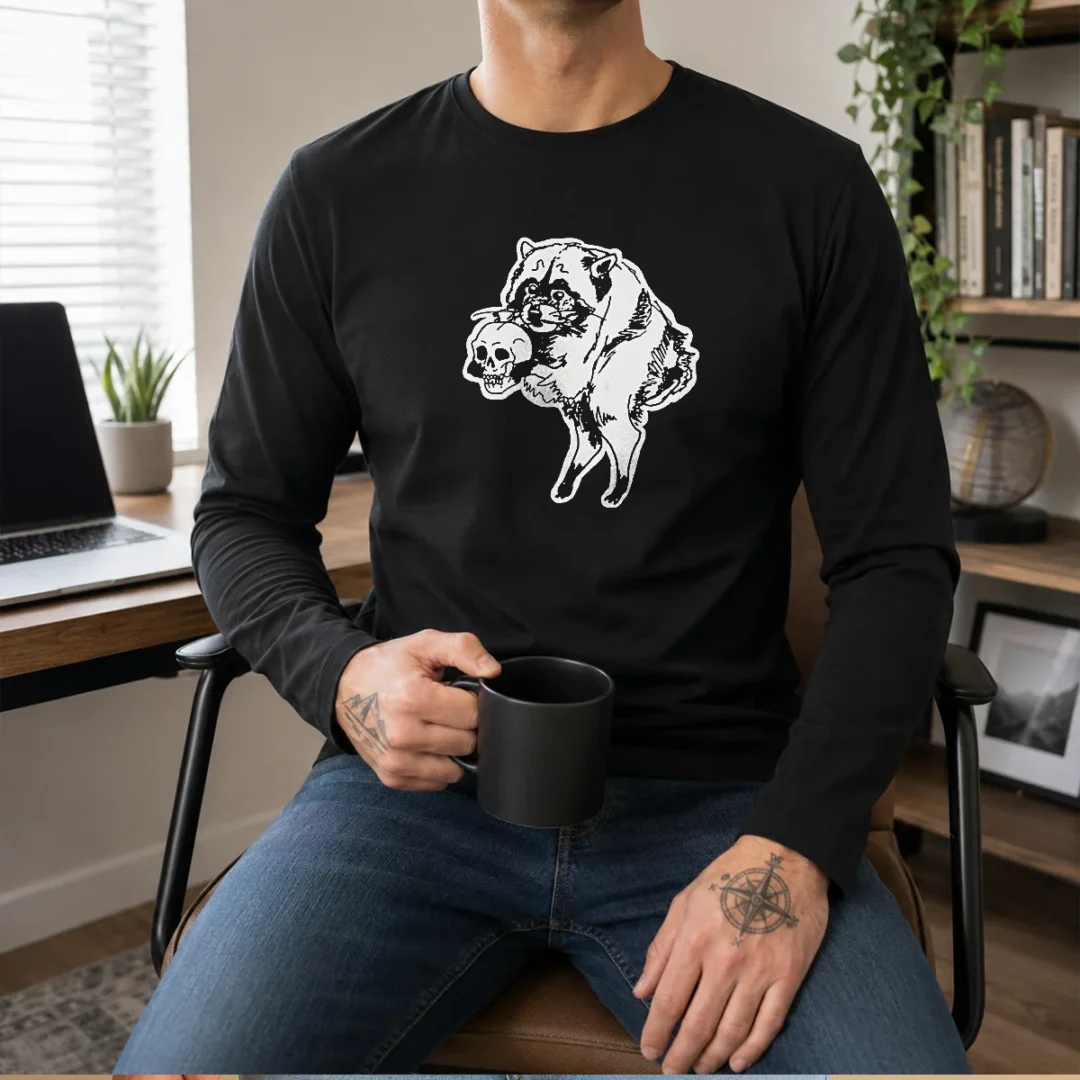 pretty-jimothy-raccoon-holding-skull-seattle-finest-ballard-legend-cute-trash-panda-long-sleeve-shirt Pretty Jimothy Raccoon Holding Skull Seattle Finest Ballard Legend Cute Trash Panda Long Sleeve Shirt