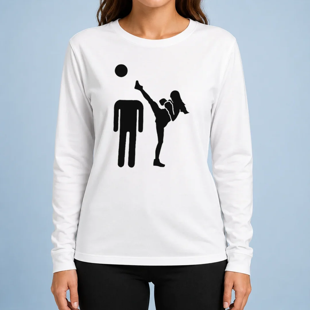 pretty-kick-him-funny-long-sleeve-shirt Pretty Kick Him Funny Long Sleeve Shirt