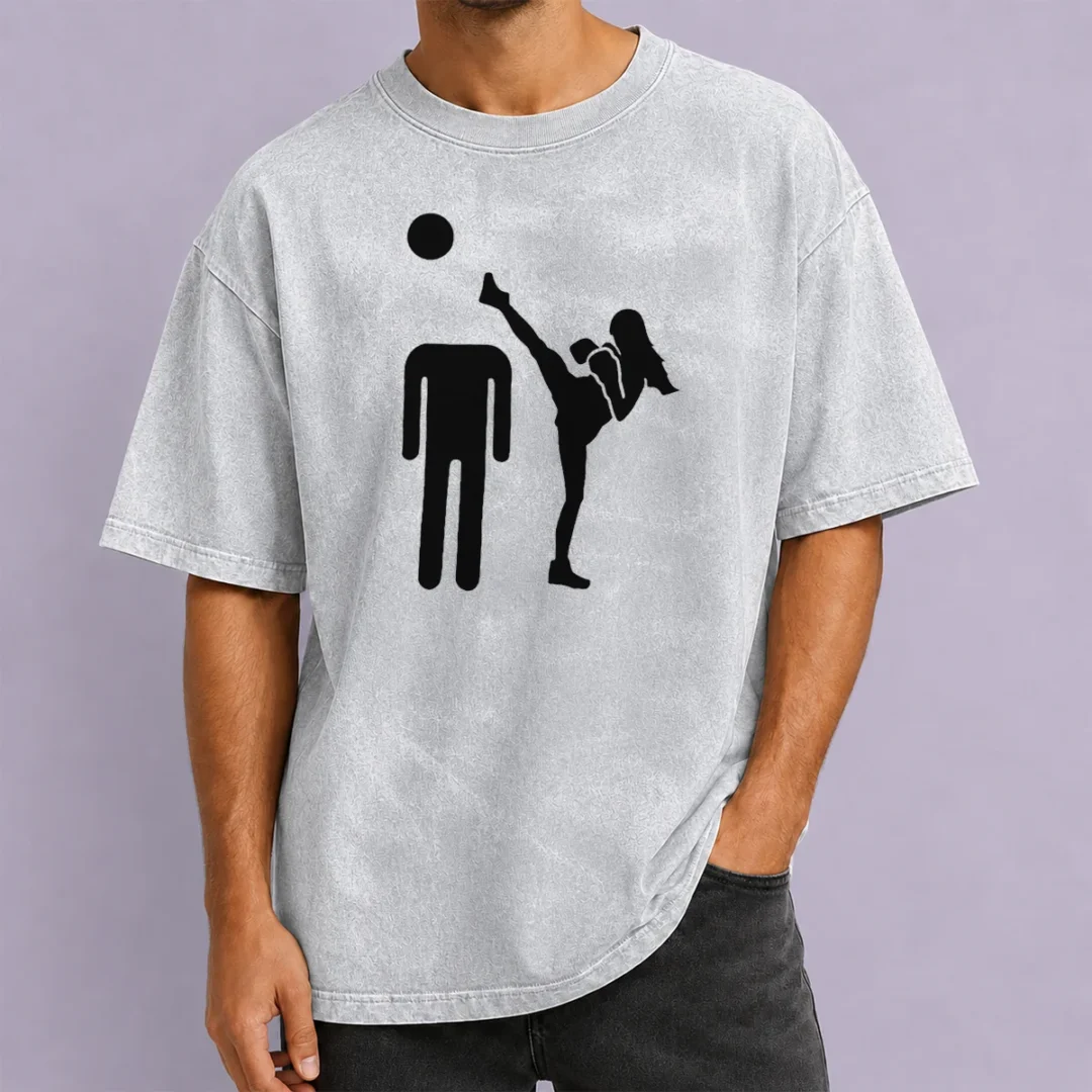 pretty-kick-him-funny-washed-t-shirt Pretty Kick Him Funny Washed T-Shirt