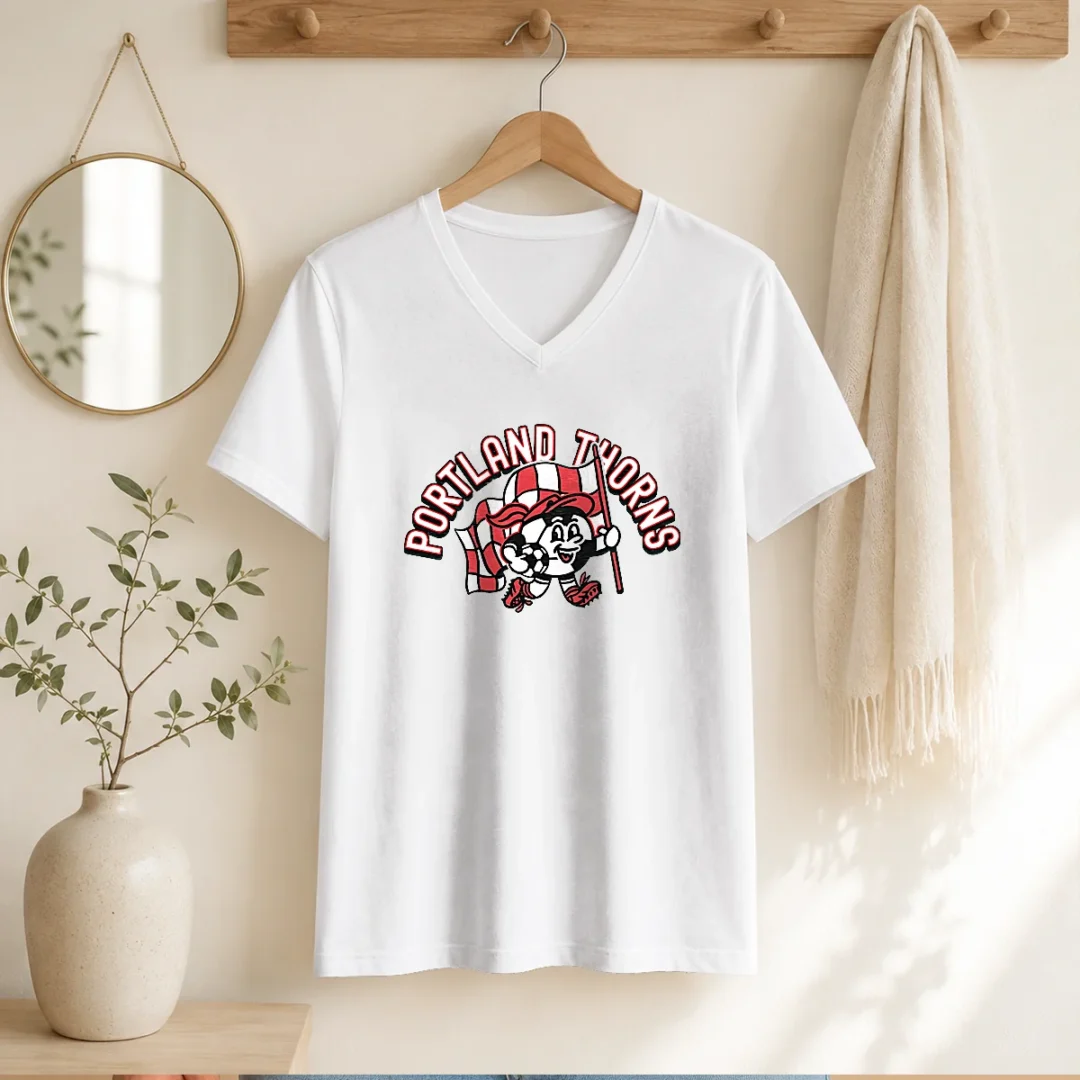pretty-kid-s-portland-thorns-soccer-player-red-v-neck-shirt Pretty Kid'S Portland Thorns Soccer Player Red V-Neck Shirt
