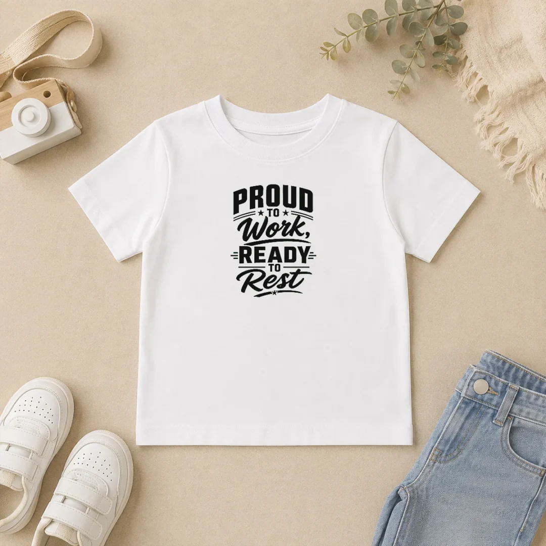 Pretty Labour Day Pride Typography Line Art Kids T Shirt Pretty Labour Day Pride Typography Line Art Kids T-Shirt
