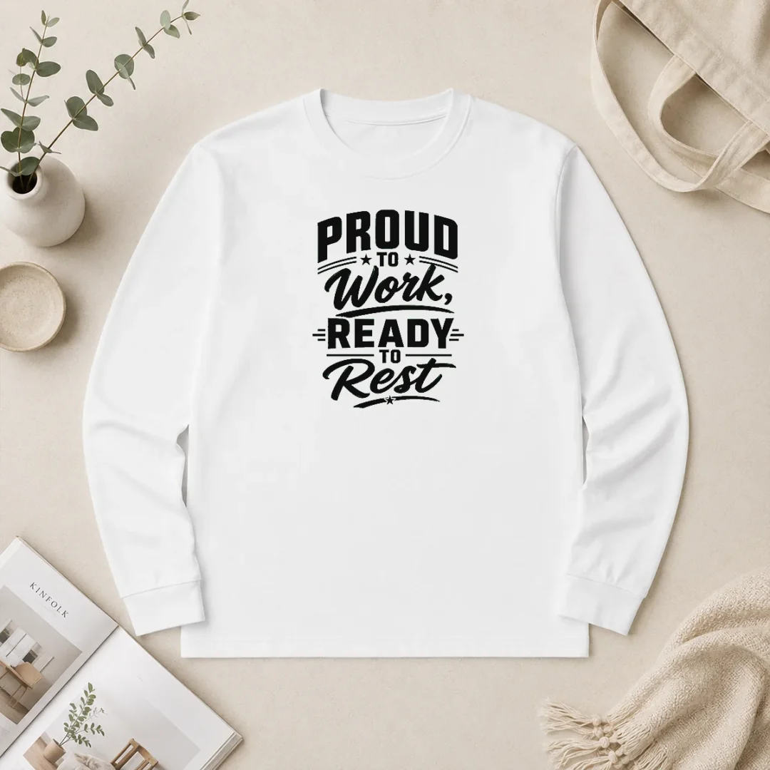 Pretty Labour Day Pride Typography Line Art Long Sleeve Shirt Pretty Labour Day Pride Typography Line Art Long Sleeve Shirt