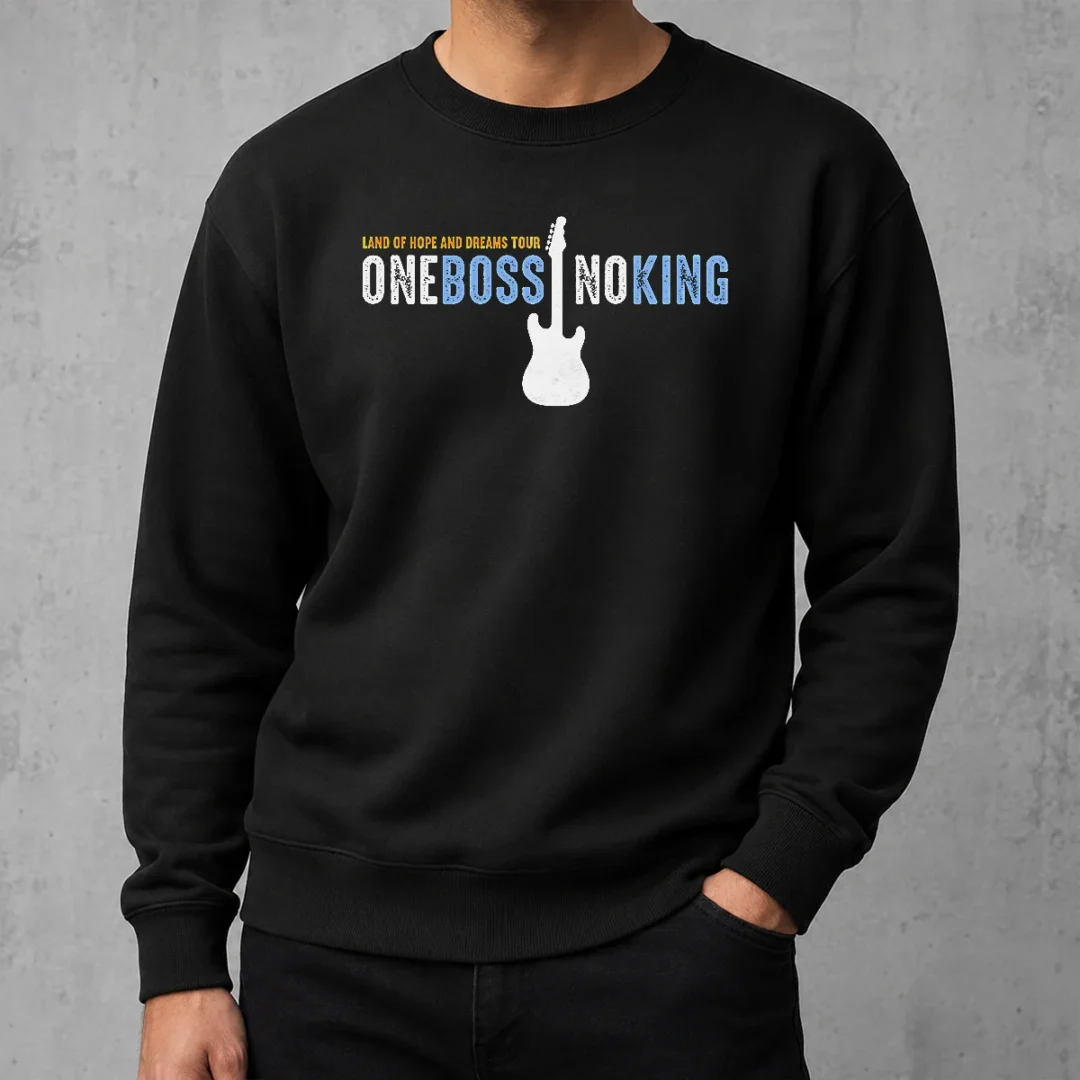 pretty-land-of-hope-and-dreams-tour-one-boss-no-king-sweater Pretty Land Of Hope And Dreams Tour One Boss No King Sweater in black with bold tour graphics on front