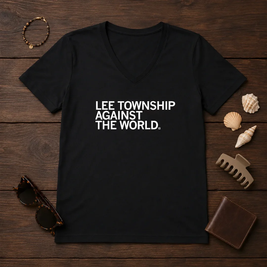 pretty-lee-township-against-the-world-v-neck-shirt Pretty Lee Township Against The World V-Neck Shirt